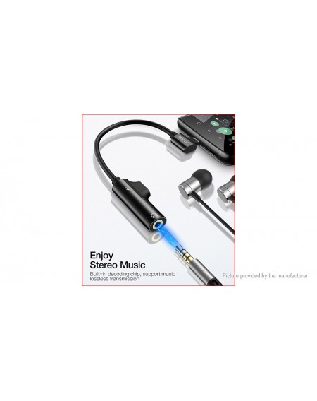 RAXFLY 2-in-1 USB-C to USB-C + 3.5mm Splitter Audio Adapter