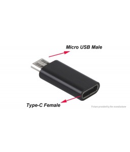 USB-C to Micro-USB Converter Adapter (2-Pack)