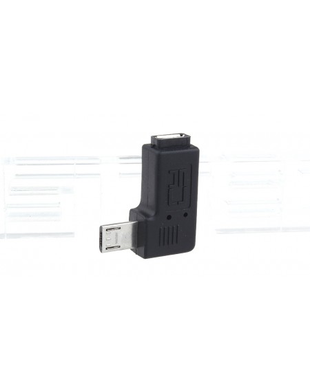 Micro-USB Male to Female Right Angled Adapter
