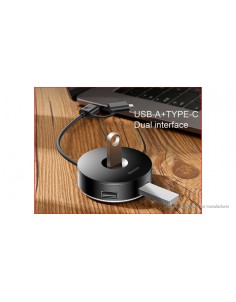 Authentic Baseus 4-in-1 USB/USB-C to USB 2.0/USB 3.0 Hub Adapter