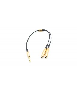 3.5mm Male to Dual Female Audio Split Adapter Cable