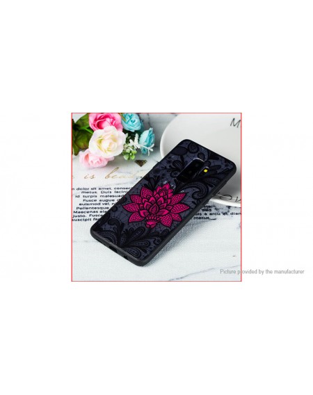 TPU + PC Embossed Protective Back Case Cover for Samsung Galaxy S9+