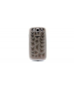 Textured PVC Protective Case for Samsung Galaxy S3 (Grey)