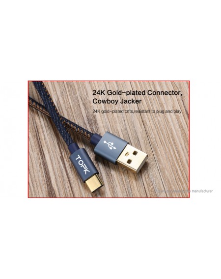TOPK USB-C to USB 2.0 Braided Data Sync / Charging Cable