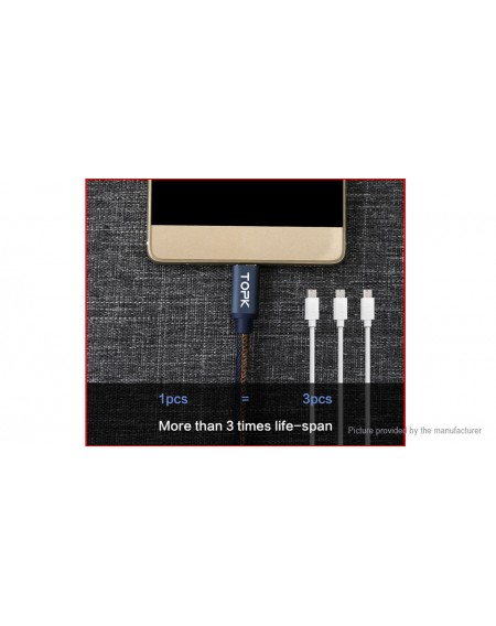 TOPK USB-C to USB 2.0 Braided Data Sync / Charging Cable